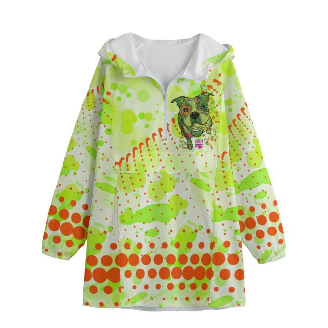 Leichte Regenjacke  Lani - Popart Hundemotiv, 100 % Polyester, Unisex, Mix, Mischling, Englische Bulldogge, Bully